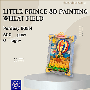 Pantasy Block 86314 Little Prince 3D Painting Wheat Field Creator Expert