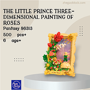 Pantasy Block 86313 The Little Prince Three-dimensional Painting Of Roses Creator Expert