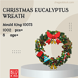 MOULD KING Block 10073 Christmas Eucalyptus Wreath Creator Expert
