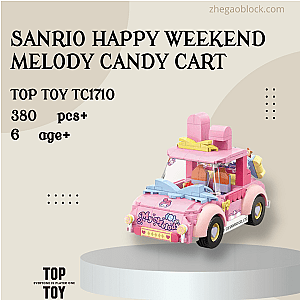 TOPTOY Block TC1710 Sanrio Happy Weekend Melody Candy Cart Creator Expert