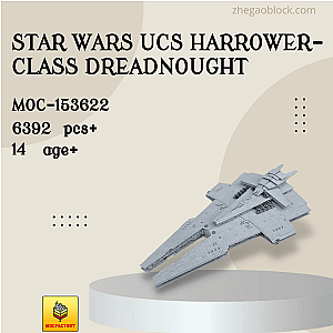 MOC Factory Block 153622 Star Wars UCS Harrower-Class Dreadnought Star Wars