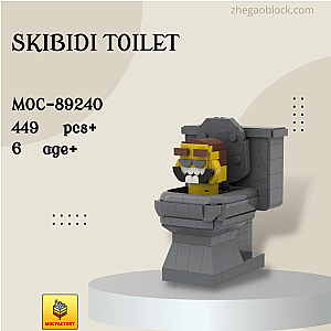 MOC Factory Block 89240 Skibidi Toilet Movies and Games