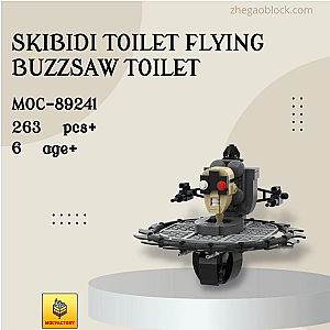 MOC Factory Block 89241 Skibidi Toilet Flying Buzzsaw Toilet Movies and Games