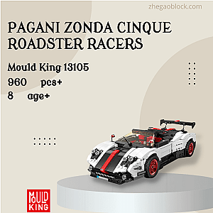 MOULD KING Block 13105 Pagani Zonda Cinque Roadster Racers Technician