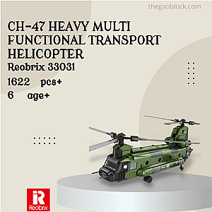 REOBRIX Block 33031 CH-47 Heavy Multi Functional Transport Helicopter Military