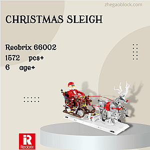 REOBRIX Block 66002 Christmas Sleigh Creator Expert