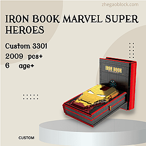 Custom Block 3301 Iron Book Marvel Super Heroes Creator Expert