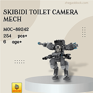 MOC Factory Block 89242 Skibidi Toilet Camera Mech Movies and Games