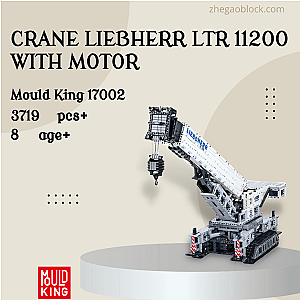 MOULD KING Block 17002 Crane Liebherr LTR 11200 With Motor Technician