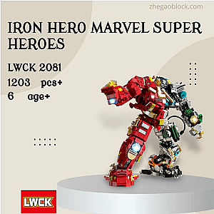 LWCK Block 2081 Iron Hero Marvel Super Heroes Creator Expert