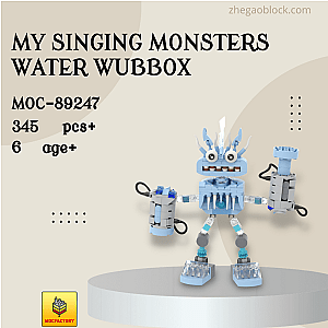 MOC Factory Block 89247 My Singing Monsters Water Wubbox Movies and Games