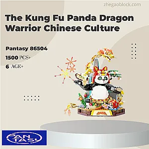 Pantasy Block 86504 The Kung Fu Panda Dragon Warrior Chinese Culture Creator Expert