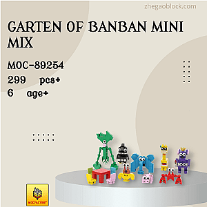 MOC Factory Block 89254 Garten of Banban Mini Mix Movies and Games