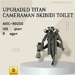 MOC Factory Block 89255 Upgraded Titan Cameraman Skibidi Toilet Movies and Games