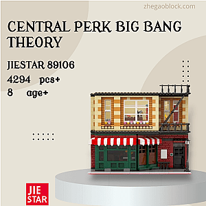 JIESTAR Block 89106 Central Perk Big Bang Theory Modular Building