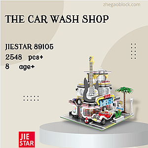 JIESTAR Block 89105 The Car Wash Shop Creator Expert
