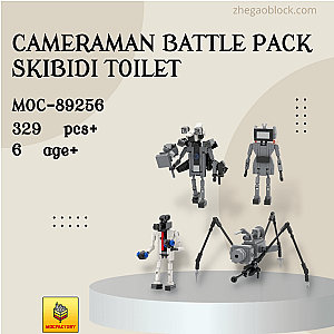 MOC Factory Block 89256 Cameraman Battle Pack Skibidi Toilet Movies and Games
