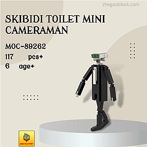 MOC Factory Block 89262 Skibidi Toilet Mini Cameraman Movies and Games