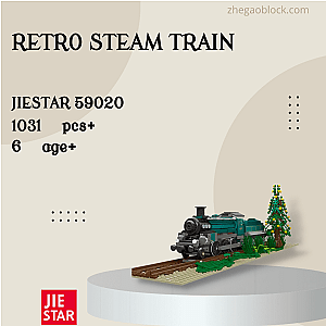 JIESTAR Block 59020 Retro Steam Train Technician