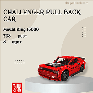 MOULD KING Block 15080 Challenger Pull Back Car Technician