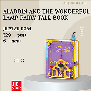 JIESTAR Block 9054 Aladdin and The Wonderful Lamp Fairy Tale Book Creator Expert