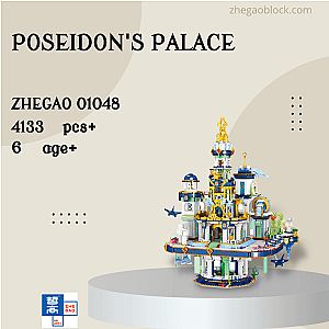ZHEGAO Block 01048 Poseidon's Palace Creator Expert