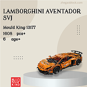 MOULD KING Block 13177 Lamborghini Aventador SVJ Technician
