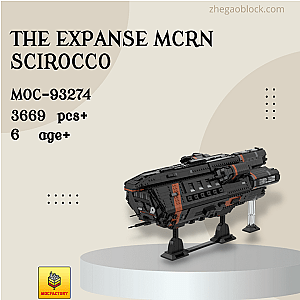 MOC Factory Block 93274 The Expanse MCRN Scirocco Space