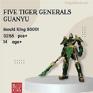 MOULD KING Block 93001 Five Tiger Generals GuanYu Creator Expert