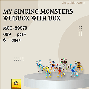 MOC Factory Block 89273 My Singing Monsters Wubbox with box Movies and Games
