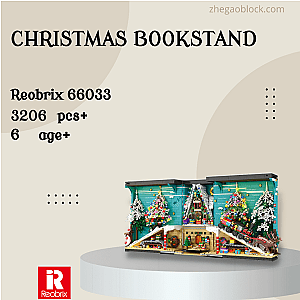 REOBRIX Block 66033 Christmas Bookstand Creator Expert