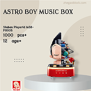 Sluban Block M38-P8008 Astro Boy Music Box Modular Building