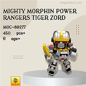 MOC Factory Block 89277 Mighty Morphin Power Rangers Tiger Zord Creator Expert