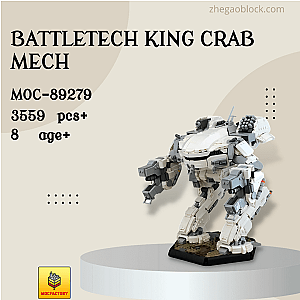 MOC Factory Block 89279 BattleTech King Crab Mech Movies and Games