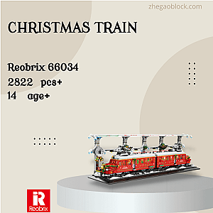 REOBRIX Block 66034 Christmas Train Creator Expert