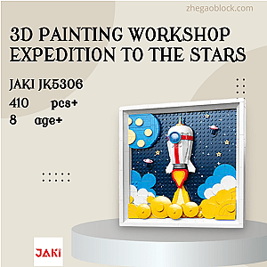 JAKI Block JK5306 3D Painting Workshop Expedition to the Stars Creator Expert