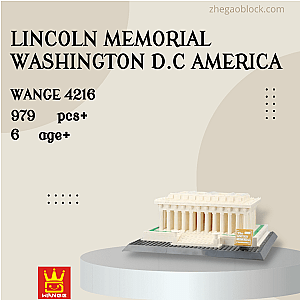 WANGE Block 4216 Lincoln Memorial Washington D.C America Modular Building