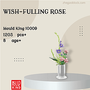 MOULD KING Block 10009 Wish-fulling Rose Creator Expert