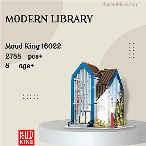 MOULD KING Block 16022 Modern Library Modular Building