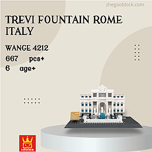 WANGE Block 4212 Trevi Fountain Rome Italy Modular Building