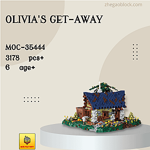 MOC Factory Block 35444 Olivia's Get-Away Movies and Games