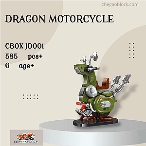CBOX Block JD001 Dragon Motorcycle Creator Expert