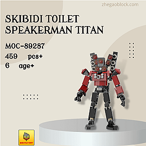 MOC Factory Block 89287 Skibidi Toilet Speakerman Titan Movies and Games