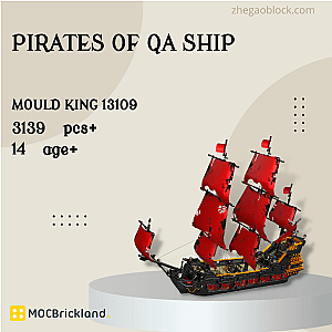 MOCBRICKLAND Block 13109 Pirates of QA Ship Creator Expert