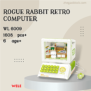 Wele Block 6009 Rogue Rabbit Retro Computer Creator Expert