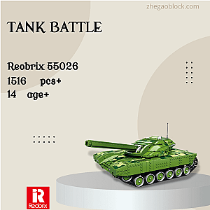 REOBRIX Block 55026 Tank Battle Military