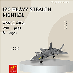 WANGE Block 4003 J20 Heavy Stealth Fighter Military