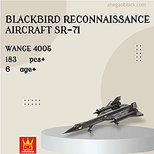 WANGE Block 4005 Blackbird Reconnaissance Aircraft SR-71 Military