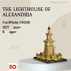 FunWhole Block F9008 The Lighthouse of Alexandria Modular Building