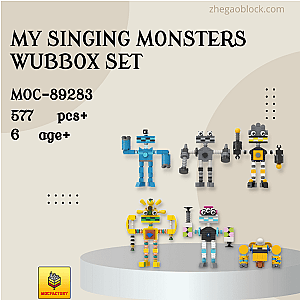 MOC Factory Block 89283 My Singing Monsters Wubbox Set Movies and Games